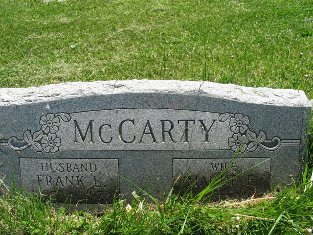 Maude E and Frank L. McCarty